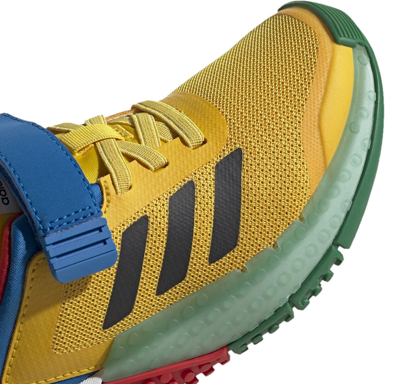 adidas x Lego Sport Juniors Grade School Big Kids Limited Collector Edition Collab Shoes (EQT Yellow/Core Black/Red, Numeric_1)