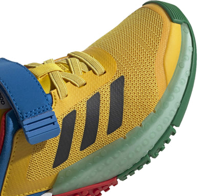 adidas x Lego Sport Juniors Grade School Big Kids Limited Collector Edition Collab Shoes (EQT Yellow/Core Black/Red, Numeric_1)