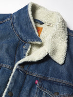 Levi's Men's Sherpa Trucker Jacket, Television-Medium Indigo, Small