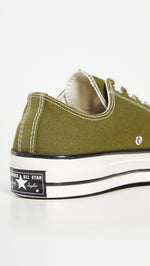 Converse Men's Ox Chuck 70 Sneakers, Dark Moss/Egret/Black, 11 Medium US