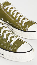 Converse Men's Ox Chuck 70 Sneakers, Dark Moss/Egret/Black, 11 Medium US